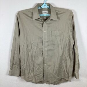 Louis Roth Mens Button Up Shirt Sz 16.5 34/35 Long Sleeve Comfort Solid